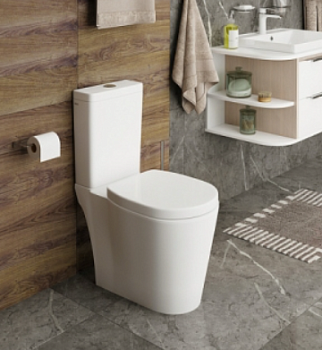 Унитаз-компакт IDDIS Calipso Rimless, безободковый, CALRDSEi24